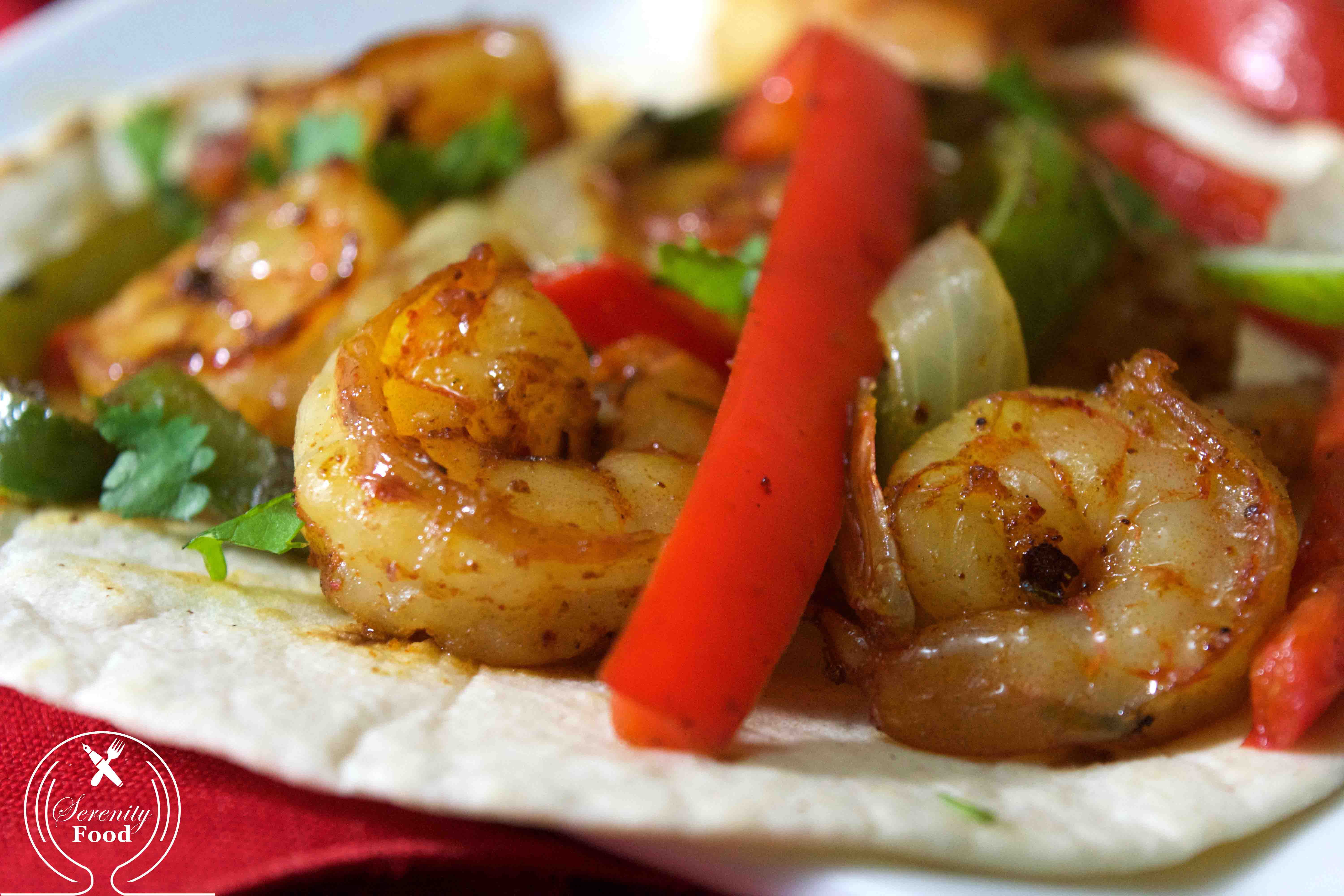 Sheet Pan Shrimp Fajitas | 10-Minute Dinner Idea! - Serenity Food